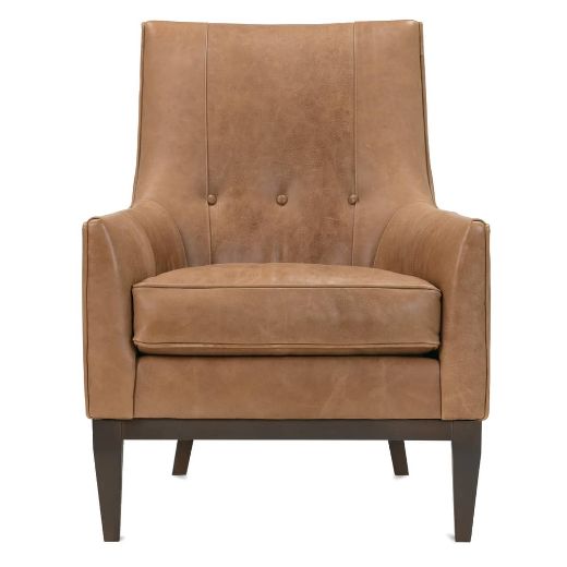 Picture of Thatcher Wood Frame Chair Leather